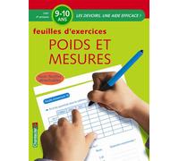 Poids et mesures primaire cm1 9-10 ans - feuilles d'exercic - Matthijs Vermeulen - Chantecler - broché - Scolaire / Universitaire