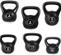 Poids Fitness Avec Poignée PVC Sable Tailles Différentes De 4, 6, 8, 10, 12 KG