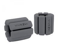 Poids lestés réglables pour course ou fitness, poignets ou chevilles - 1Kg - Gris - Vivezen