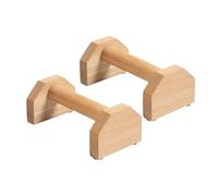 Poids Musculation Paire de supports pompes en bois, barres parallèles, for poirier, aides à l'exercice, entraîneurs massif(25cm-2Pcs)