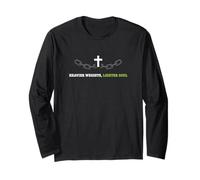 Poids Plus Lourd Plus léger Soul Christian Faith Fitness Athlète Manche Longue