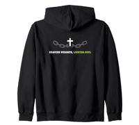 Poids Plus Lourd Plus léger Soul Christian Faith Fitness Athlète Sweat à Capuche