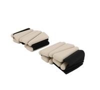 Poids Poignet 1 paire de poids de poignet 2 lb réglables en silicone for poignets et chevilles, bracelets for yoga, danse, pilates, gym, beige