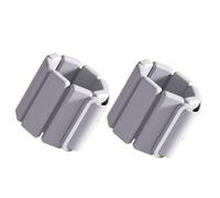 Poids Poignet Paire de bracelets de sport lestés, réglables et portables, en silicone, for poignets et chevilles, for la course à pied, l'entraînement et le fitness(GRAY,1 pair-2pc-2lb-900g)