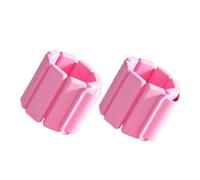 Poids Poignet Paire de bracelets de sport lestés, réglables et portables, en silicone, for poignets et chevilles, for la course à pied, l'entraînement et le fitness(Pink,1 pair-2pc-1lb-450g)