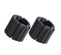 Poids Poignet Paire de bracelets de sport lestés, réglables et portables, en silicone, for poignets et chevilles, for la course à pied, l'entraînement et le fitness(Black,1 pair-2pc-1lb-450g)