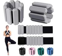 Poids Poignet Poids for poignets et chevilles for femmes et hommes, poids réglables for bras et jambes, bracelet lesté portable for le yoga, la course, le cardio, la gym(GRAY,1pair-2pc-900g)