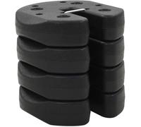 Poids pour belvédère 4 pcs Noir 220x50 mm Béton,Tonnelle De Jardin,Tonnelle De Jardin Exterieur A135