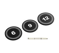 Poids pour couvercle de piston de pagaie - Kit d'équilibre de raquette de pickleball de 2,7 cm - Système d'entraînement en métal réglable avec structure de contrôle précise pour un développement