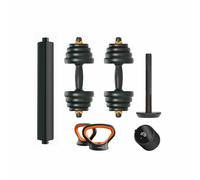 Kit haltère + barre + kettlebell + capteur Xiaomi Fed V2 30kg - black/orange - TU