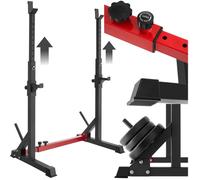 POIDS - TECTAKE - Support de squat APOLLO Parfait pour la flexion des genoux et le développé - couché Multi - fonction - Noir