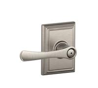 Poign e de porte de chambre et de salle de bain Schlage F40 VLA 619 ADD 16-080 10-027 134 NN SL Addison Collection Avila, nickel satin