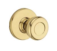 Poign e de porte de passage int rieure Kwikset Tylo pour portes de placard et de couloir Poign e de porte non verrouillable en laiton poli