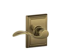 Poign e de porte de passage SCHLAGE F10ACC609ADD Addison Collection Accent Laiton antique