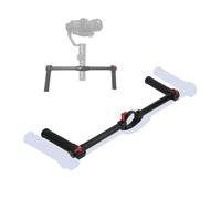 Poign¨¦e d'extension de Moniteur, stabilisateur de Poche en Alliage d'aluminium CNC Poign¨¦e Antid¨¦rapante ¨¤ Double poign¨¦e Vis 1/4" Boucle en Caoutchouc pour Crane 2S