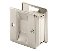 Poign e et tirette de porte coulissante Prime-Line N 7238, 2-1/2 po LX 1-3/8 po WX 2-3/4 po P, solide, 1-3/8 po 1-3/4 po, nickel satin