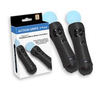 Poign?es d'action Sony PlayStation sous licence officielle pour manettes de mouvement PlayStation Move - Silicone textur?