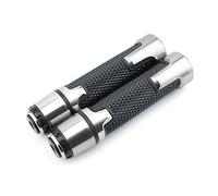 Poignée 1 Paire Pour Xmax 125 250 300 400 Course De Rue Poignée De Moto Poignées De Guidon Bouchon D'extrémité Xmax400 Xmax300 Xmax125 couvre-guidon(Silver)
