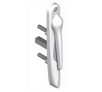 Poignée 20° extérieur 5511 LA CROISEE DS - Saillie réduite - Blanc 9016 - Droite - DS5511-D086