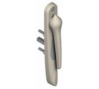 Poignée 20° extérieur 5511 LA CROISEE DS - Saillie réduite - Gris inox claro - Gauche - DS5511-G870