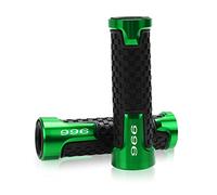 Poignée 7/8 "22mm Moto Anti-dérapant Poignées De Guidon Pour DUCATI 996 996B SPS R 1999 2000 2001 996 Accessoires couvre-guidon(Green)
