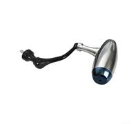 Poignée à bascule pliable 30 mm pour Daiwa (noir, argent, bleu) | Construction en métal massif, poids de 82 g, compatible avec Shimano Stradic Vanford, action de pliage fluide
