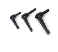 Poignée à boutons réglables, Vis de levier serrage noir Orange M4-M12 poignée réglable verrouillage filetage mâle externe 1 pièces(Black Colour,M12X50)