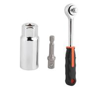 PoignéE à Douille Universelle 9-21mm, Clé à Cliquet Multifonction 3/8 Pouces, Clé à Douille, Ensemble D'outils De Perceuse éLectrique