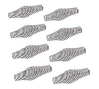 Poignée à ressort en acier chromé, 8 pièces, for barbecue, poêle à bois, cheminée, longueur 4.3 pouces, diamètre 1.2 pouces