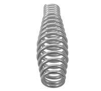 Poignée à Ressort pour Porte de Cheminée Acier Inoxydable | Forme Conique Tour Taille Tambour, Argenté, Installation Facile, Compatibilité pour Foyer et Poêle