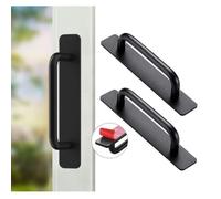 Poignée à ventouse,2 pcs poignée de meuble autocollante,poignée de porte coulissante,poignée de tiroir,pour chambre,cuisine,fenêtre