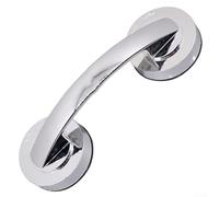 Poignée à ventouse solide, sans perçage, poignée de porte de réfrigérateur pour meubles coulissants, facile à installer, poignée en ABS, blanc argenté, 19,4 cm (argent)