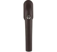 ABUS Poignée fenêtre FG300 – Verrouillable cylindre poussoir, verrouillage différent, Séc.5, Marron