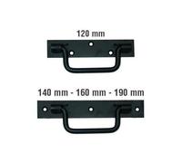 Générique - Poignee sur Platine facon St Etienne-Noire - Long. Platine mm.160 - Ø Anse mm.7 - Long. int. mm.64 -, Inconnu, Black