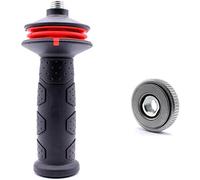 Poignée anti-vibration + écrou de serrage à serrage rapide avec filetage M14, par exemple pour Bosch, Metabo, Hilti ou Makita pour grandes meuleuses d'angle 180 mm, 230 mm