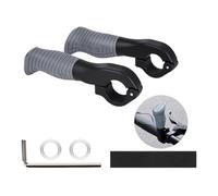 Poignée antidérapante Extrémités de tige Poignées Extrémités de guidon ergonomiques Poignée en caoutchouc souple Poignée adjointe de vélo de montagne Poignée de pouce facile à installer Repose