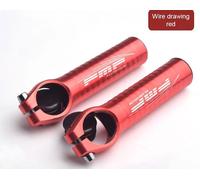 Poignée Auxiliaire De Vélo De Montagne Antidérapante,Extrémités De Barre Ultra-Légères En Alliage D'aluminium,Guidon De Vélo De 66g,5 Couleurs - Type Rouge