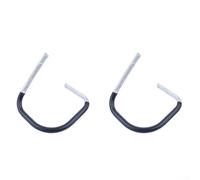 Poignée avant compatible avec H362 365 371 372 372XP Tronçonneuse Pièce de rechange 503626771 Poignée incurvée en plastique robuste pour un contrôle sûr lors du travail du bois Noir (2 pièces)