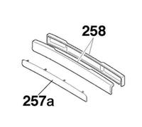 Poignée avant (repère 258) Lave-vaisselle (41025566 BAUMATIC CANDY)
