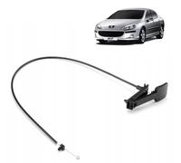 Poignée avec câble ouverture du capot moteur compatible pour Citroën C5 C6 C8 et Peugeot 407 807 équivalent OEM 7937J1 7937R0