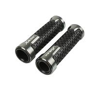 Poignée Avec X-max Or Pour Xmax300 Xmax 125 300 250 400 7/8 ''22mm Poignée Extrémités Moto Extrémités Poignées De Guidon couvre-guidon(Grey)