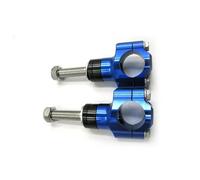 Poignée Barre Pince Adaptateur Moto Moto 1 1/8 "28 MM Guidon Risers Barre De Montage Pince Universelle Réglable Grosse Barre Pinces(M12 Blue)