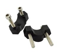 Poignée Barre Pince Adaptateur Moto Pour F850GS Adventure F 850 GS ADV F900R F900XR 2018-2023 Kit Support Rehausse Guidon(Silver)