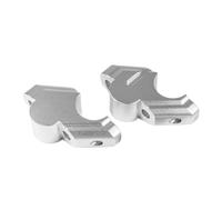 Poignée Barre Pince Adaptateur Moto Pour Tenere 700 Pour Tenere700 Pour Rallye Pour T 700 2019- Risers Pince Extension Arrière Déplacer Guidon Riser Adaptateur(Silver)