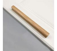 Poignee Bâton de Meuble Cuisine en Bois Massif Bouton de Porte Vintage Matériel Décoration pour Maison,Armoire,Tiroir,Placard,Garde-Robe,Commode,Avec Vis,Longueur 100-1200mm(oakLength 400mm)