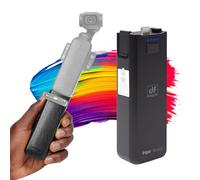 Poignée Batterie Osmo Pocket 3/4 avec Connexion Micro, 5000mAh, Décodage Complet, USB-C, Affichage d’Alimentation, Streaming, Filetage 1/4"