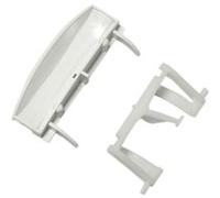 32X1045. POIGNEE BLANCHE D OUVERTURE DE PORTE LV BRANDT