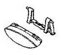 Poignée blanche Lave-vaisselle 31X9954, KLEENMAID, SAMET - 60153