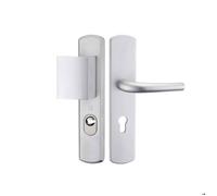 Poignée blindée - HERACLES - Salomé - Aluminium massif - Entraxe 70 mm - Gris