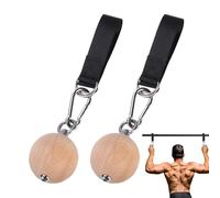 Poignée Boule Traction 2 Pcs Acier Bois | Prise Escalade Entraînement Force | Musculation Gym Fitness Exercice Escalade Renforcement Conception Robuste Pratique Qualité.